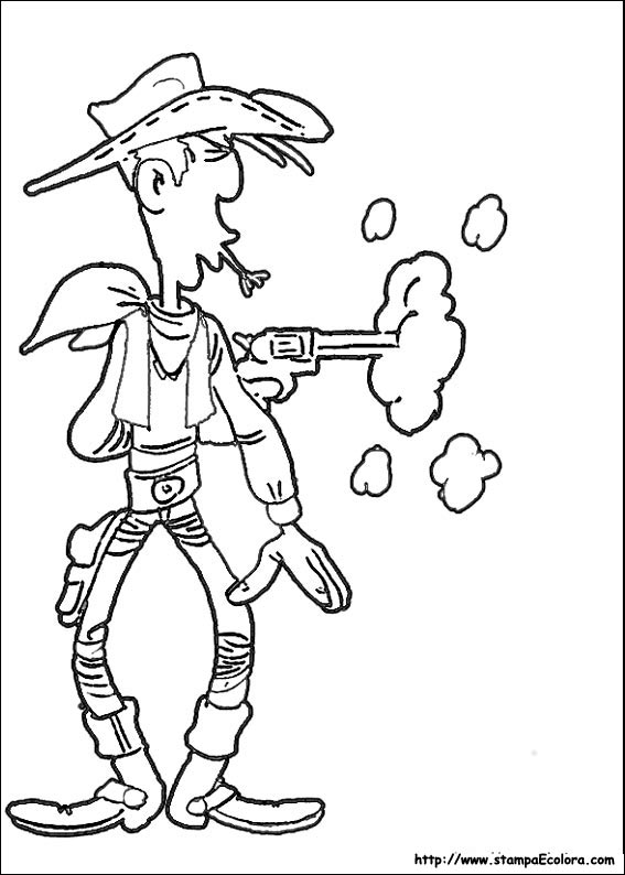 Disegni Lucky Luke